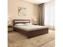 Nilkamal Akin Wooden Queen Bed Without Storage Walnut