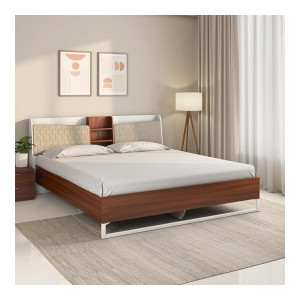 Nilkamal Alps Meta Engineered Wood Queen Bed Without Storage