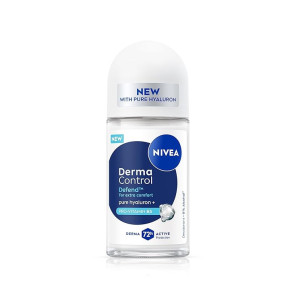 NIVEA Derma Control Defend Underarm Deo Roll-On for Women | 72H Protection | Hyaluronic Acid
