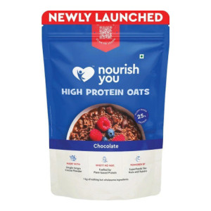Nourish You High Protein Chocolate Oats | 25g Plant Protein