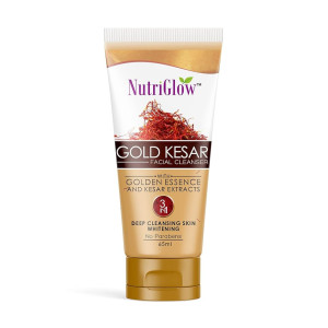 NutriGlow Gold Kesar Face Wash For Deep Cleansing & Tan Removal