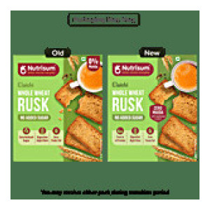 Nutrisum Elaichi Whole Wheat Rusk 180 g