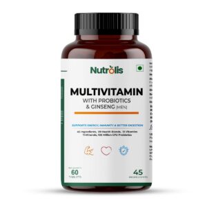 Deal Nutrolis Multivitamin for Men with Probiotics & Ginseng Rs. 294