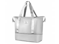 Deal Nylon Expandable Travel Bag Grey Rs. 399