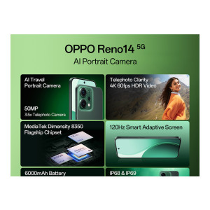 OPPO Reno14 5G (256 GB, 8 GB RAM)