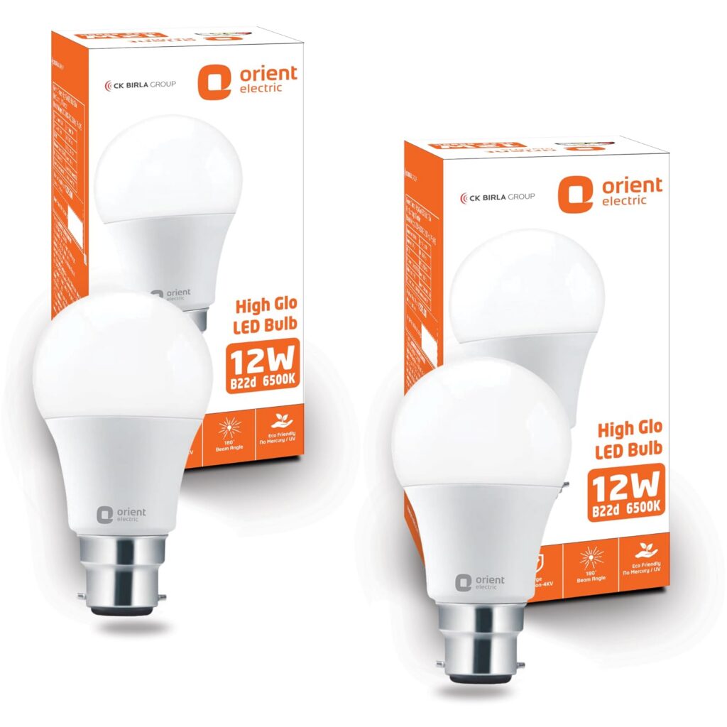 Orient Electric 12W LED Bulb Pack of 2