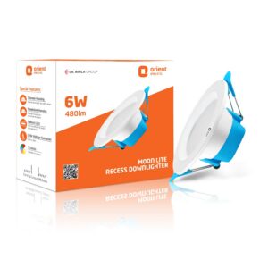 Orient Electric Moonlite 6W LED Downlight Cool White Round