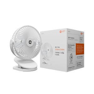 Orient Electric Orbis Rechargeable Personal Fan with 4 Speed Modes & 360° Rotation