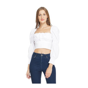 oxolloxo Lavender Kitty Women’s Crop Top
