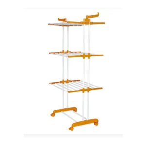 Paffy Premium Clothes Drying Stand with Wheels, 3 Layer, 24 Hanger Rods