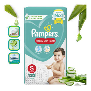 Pampers Happy Skin Pants (Size S, 122 Pieces)