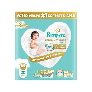 Pampers Premium Care Pant Style Baby Diapers, Medium (M), 7-12kg