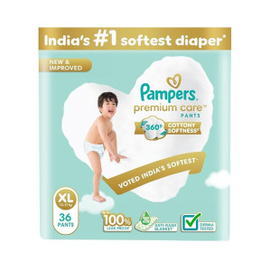 Pampers Premium Care Pant Style Baby Diapers XL 36 Count