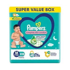 Pampers Complete Skin Comfort Pants (M) 228 Count