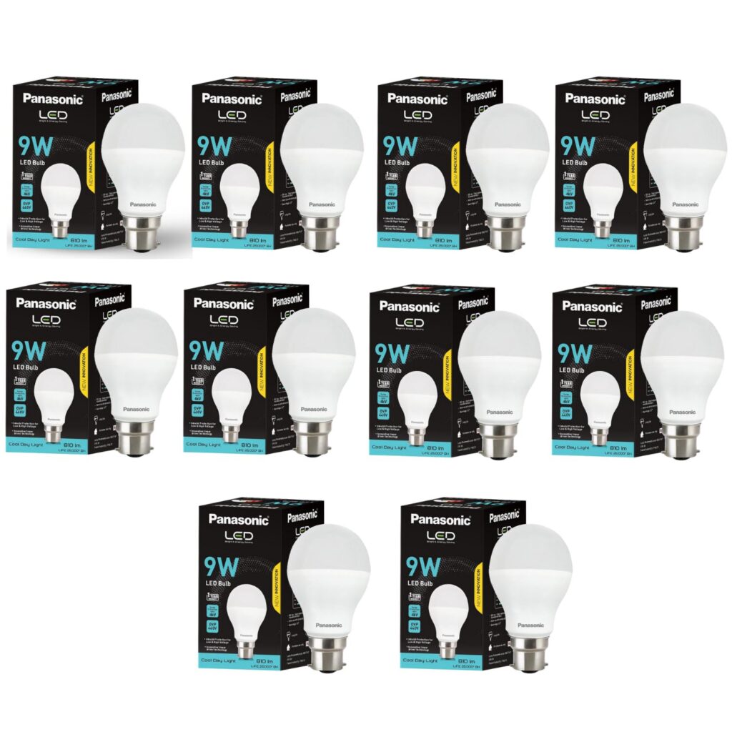 Panasonic 9W LED Bulb (Pack of 10) Rs. 399