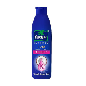 Parachute Advansed Gold Keratin Coconut Hair Oil | Thick & Smooth Hair