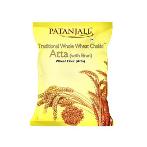 Patanjali Traditional Whole Wheat Chakki Atta with Bran 10kg