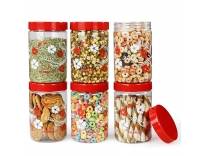 PEARLPET Blossom Jars 800ml (Set of 6) Rs 260