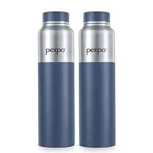 Deal PEXPO Stainless Steel Water Bottle 950ml (Pack of 2)