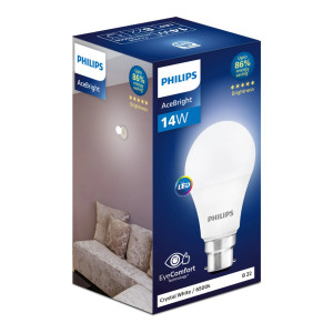 PHILIPS 14W Basic Round B22 LED Bulb