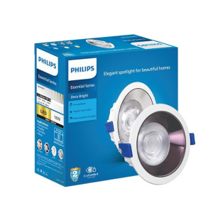 Philips Polycarbonate 18 Watt Black Reflector LED Ceiling COB Spot Light | Cool Day Light