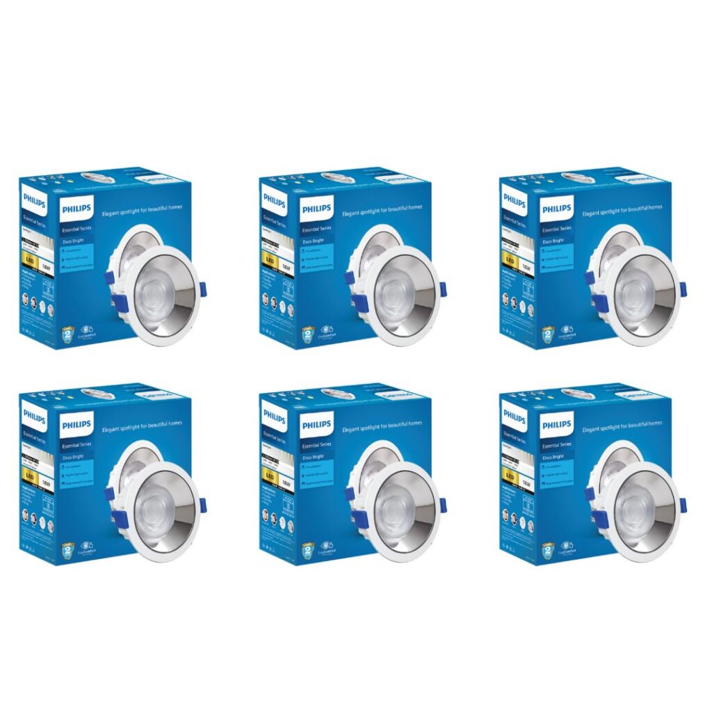Philips 18 Watt LED Ceiling Spot Light (6 Pack)