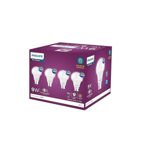 Philips Ace Saver 9 Watt LED Bulb (Cool Day Light), Pack of 4