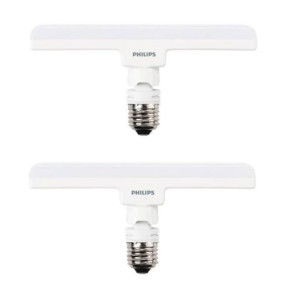 Philips Stellar Bright 10W LED T-Bulb, E27 (Warm White), Pack of 2