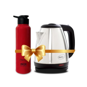 Pigeon 1.5 litre Hot Kettle and Stainless Steel Water Bottle Combo