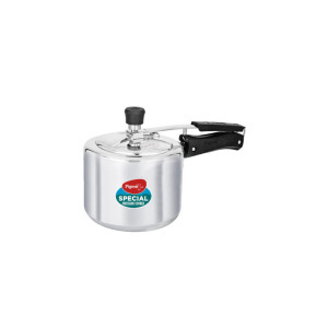 Pigeon Silver Aluminium Non Induction Inner Lid Pressure Cooker 3L