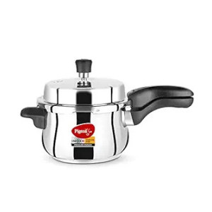 Pigeon by Stovekraft Stainless Steel Pressure Cooker 3 Litre, Induction Base Outer Lid