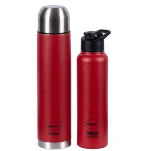 Pigeon Therminox Flask & Bottle Combo (Red) Rs. 595