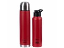 Pigeon Therminox Flask & Bottle Combo (Red) Rs. 595