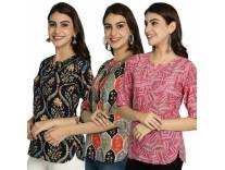 Pinkmint Women’s Tunic Tops (Pack of 3)