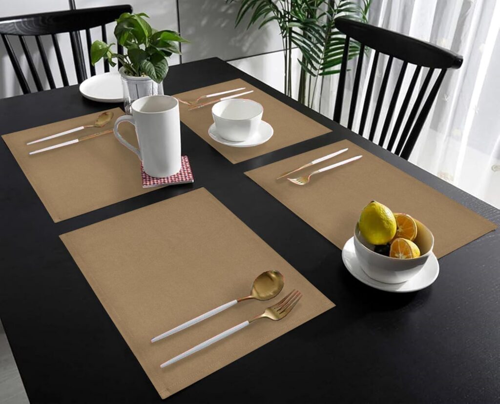 Deal Placemats Set of 4 Beige Non