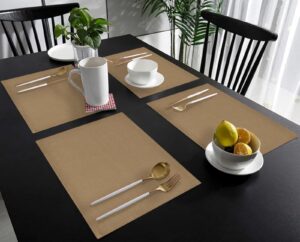 Deal Placemats Set of 4 Beige Non