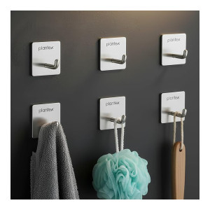 Plantex Chrome Square Robe Hooks at Rs199 | Amazon Deal