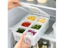 Plastic Fridge Storage Boxes 1000ml White Rs. 269