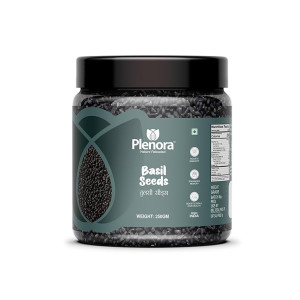 PLENORA Basil Seeds 250g Raw Unroasted Natural Superfood