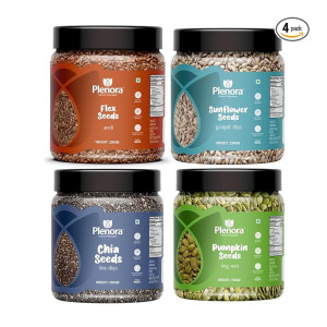 PLENORA Combo of Pumpkin, Chia, Flax & Sunflower Seeds (1000g)