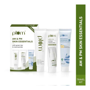 Plum Am & Pm Essentials Kit Facewash, Moisturiser & Sunscreen