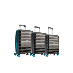 Police Set of 3 Trolley Suitcases