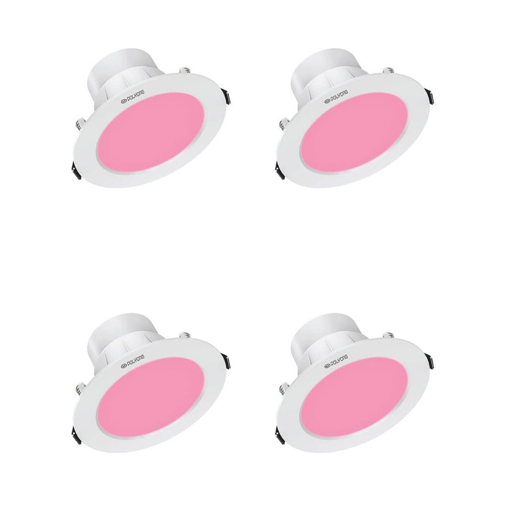 Polycab 5W LED Downlight Blue/Pink