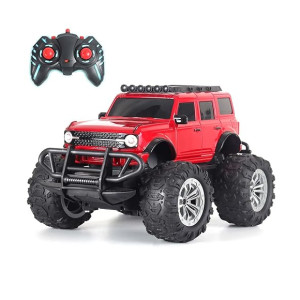 popsugar Off Roader Rechargeable RC Monster Truck with 4 Headlight Modes, Lithium Battery, C-Type Charging, 2.4GHz Remote Controller
