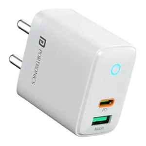 Portronics 35W Adapto 35B Dual Port Fast Charging Adaptor