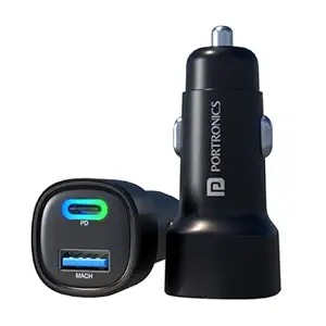 Deal Portronics 80W Car Charger Fast Charging Rs. 379