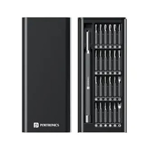 Portronics Bit Box 24-in-1 Screwdriver Kit with Magnetic Bit Holder