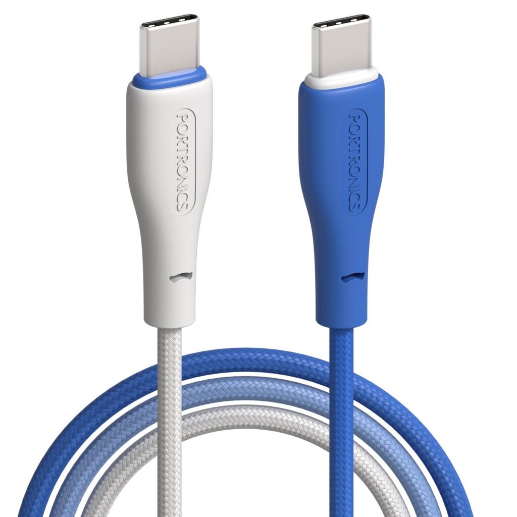Deal Portronics Hue x 60W Type C Fast Charging Cable Rs. 197