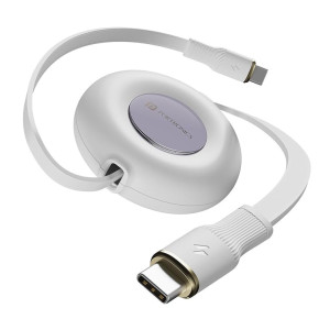 Portronics Konnect Recoil 100W Type C to Type C Retractable Cable