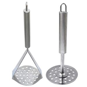 Deal Potato Vegetable Pav Bhaji Masher 2 Pack Silver Rs.183 @ Amazon